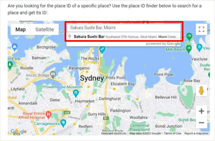 Encontre a localização da empresa no Google Maps