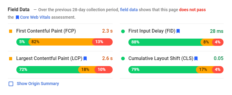 Ceci est une capture d'écran sur First Contentful Paint (FCP) vs Largest Contentful Paint (LCP): Pourquoi vous ne pouvez pas ignorer en 2023