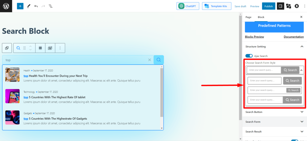 Представляем блок расширенного поиска PostX 6 PostX Search Form Style