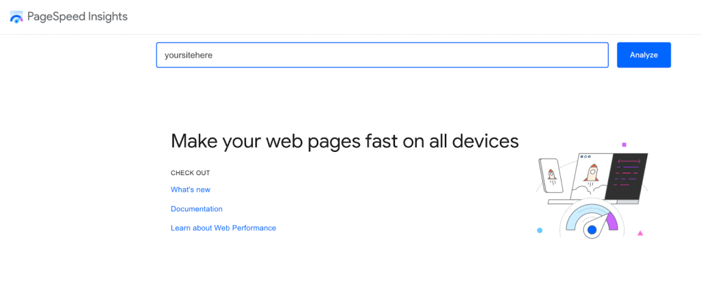 Controllo delle prestazioni per i web designer - Fonte: PageSpeed Insights