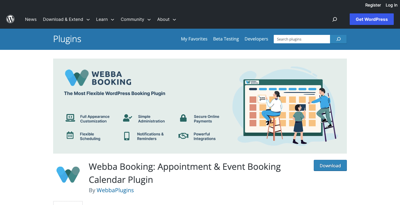 10+ beste Buchungs-Plugins für Elementor und WordPress 9 Webba Booking- Appointment & Event Booking Calendar Plugin