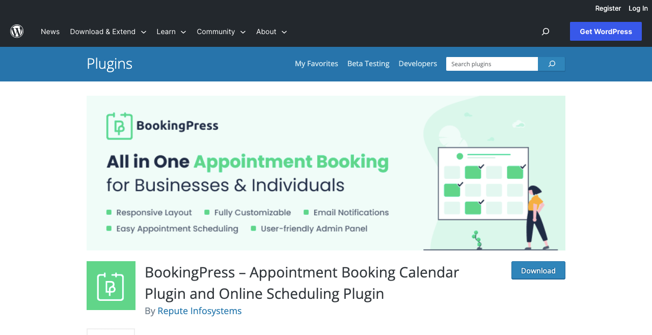 10+ beste Buchungs-Plugins für Elementor und WordPress 7 BookingPress – Appointment Booking Plugin