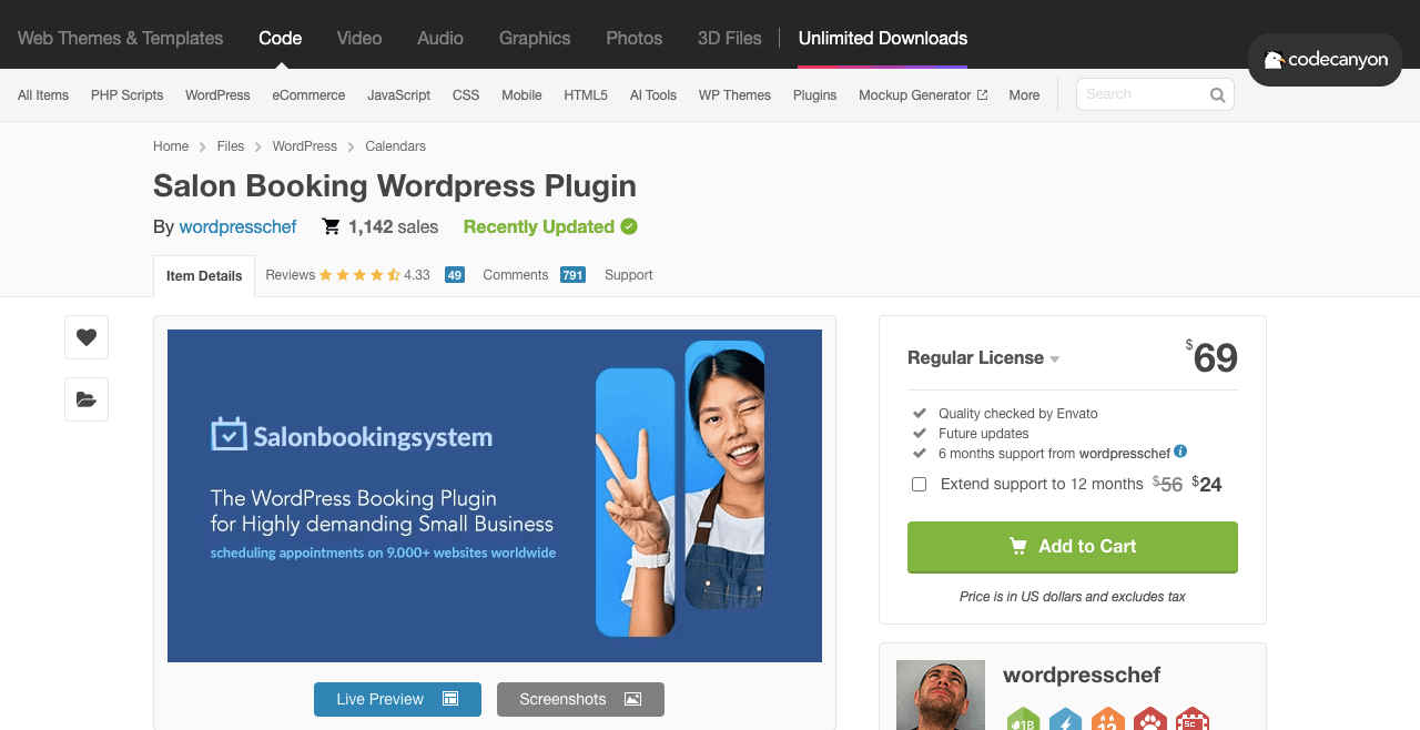 10+ beste Buchungs-Plugins für Elementor und WordPress 10 Salon Booking WordPress Plugin
