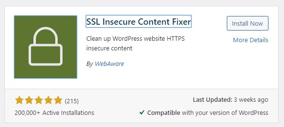 SSL 안전하지 않은 콘텐츠 수정 프로그램