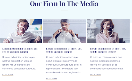 Einbindung von Multimedia – Beste Anwalts-Website