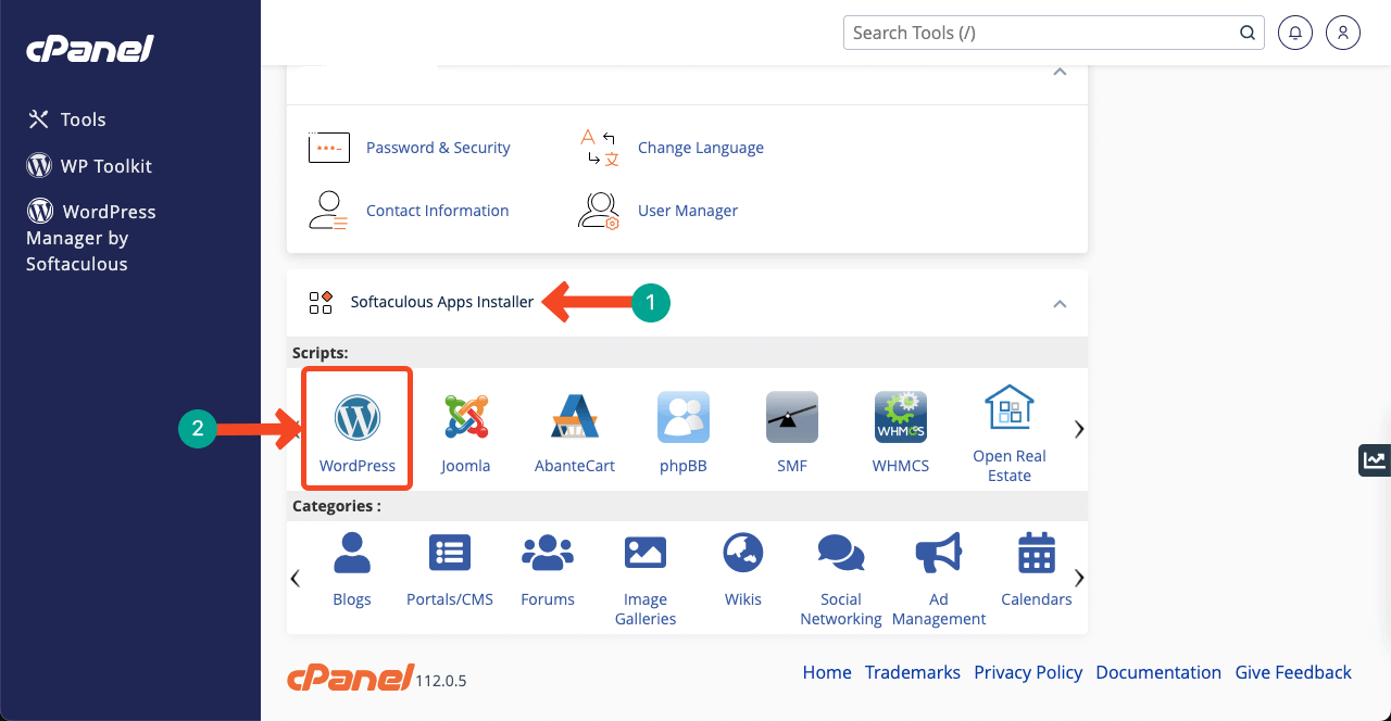 Как создать сайт-резюме путем перетаскивания (Elementor) 2 Install WordPress on cPanel