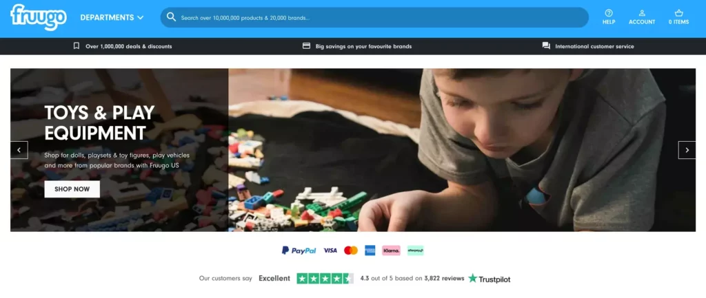 Fruugo - uno dei migliori siti di vendita online del Regno Unito