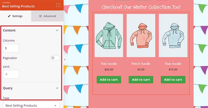 WooCommerce blok ayarlarını yapılandırma Configure WooCommerce block settings