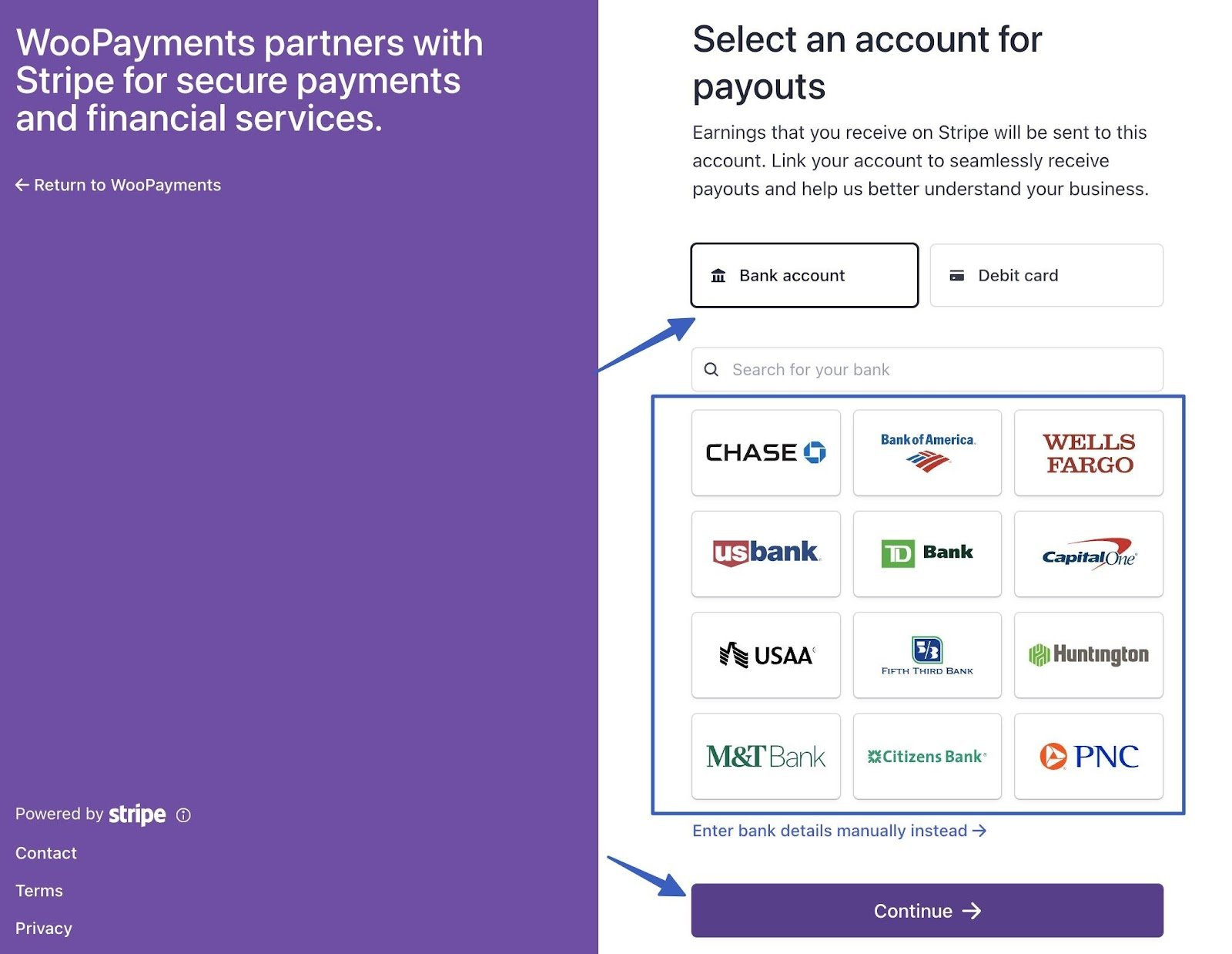 Banka hesabı ekleme - WooCommerce Payments nasıl kurulur?
