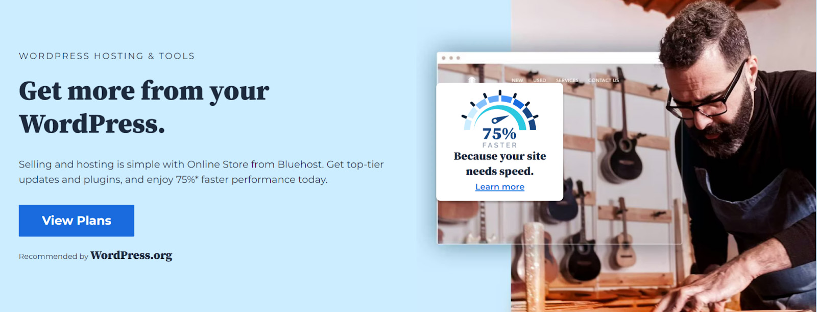 Bluehost 是最受歡迎的託管提供商之一。