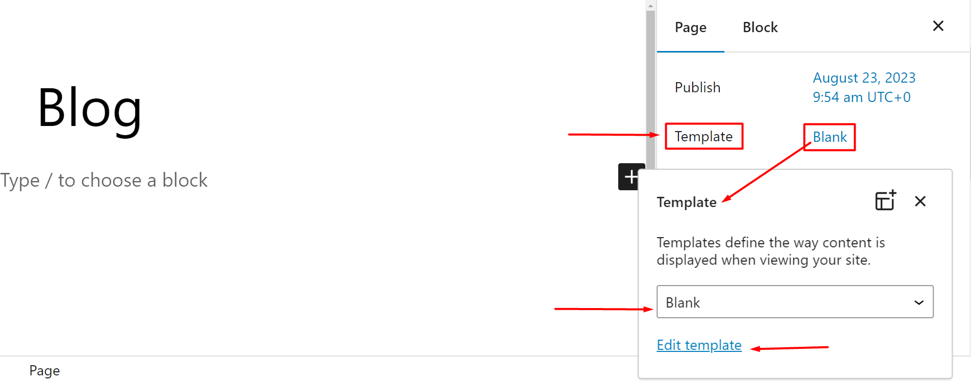 PostX フルサイト編集サポートのご紹介【WordPress 向け】10 Adding the blank template as the default template for the blog page