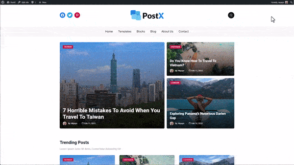 PostX フルサイト編集サポートのご紹介【WordPress 向け】 11 Full Site Editing Final Outcome