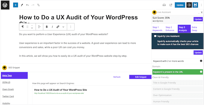 SEO 플러그인을 사용하여 WordPress 웹사이트 최적화하기 Optimizing your WordPress website using an SEO plugin