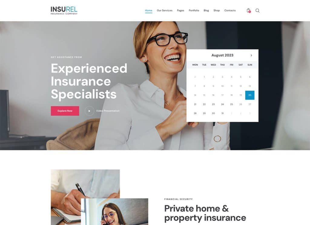 InsuRel - Tema WordPress Asuransi & Keuangan