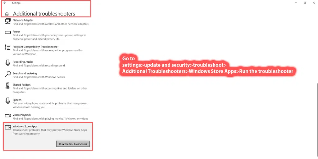 Chrome 브라우저에서 ERR_ADDRESS_UNREACHABLE을 수정하는 방법은 무엇입니까? (11개 방법) 10 Run the troubleshooter in windows