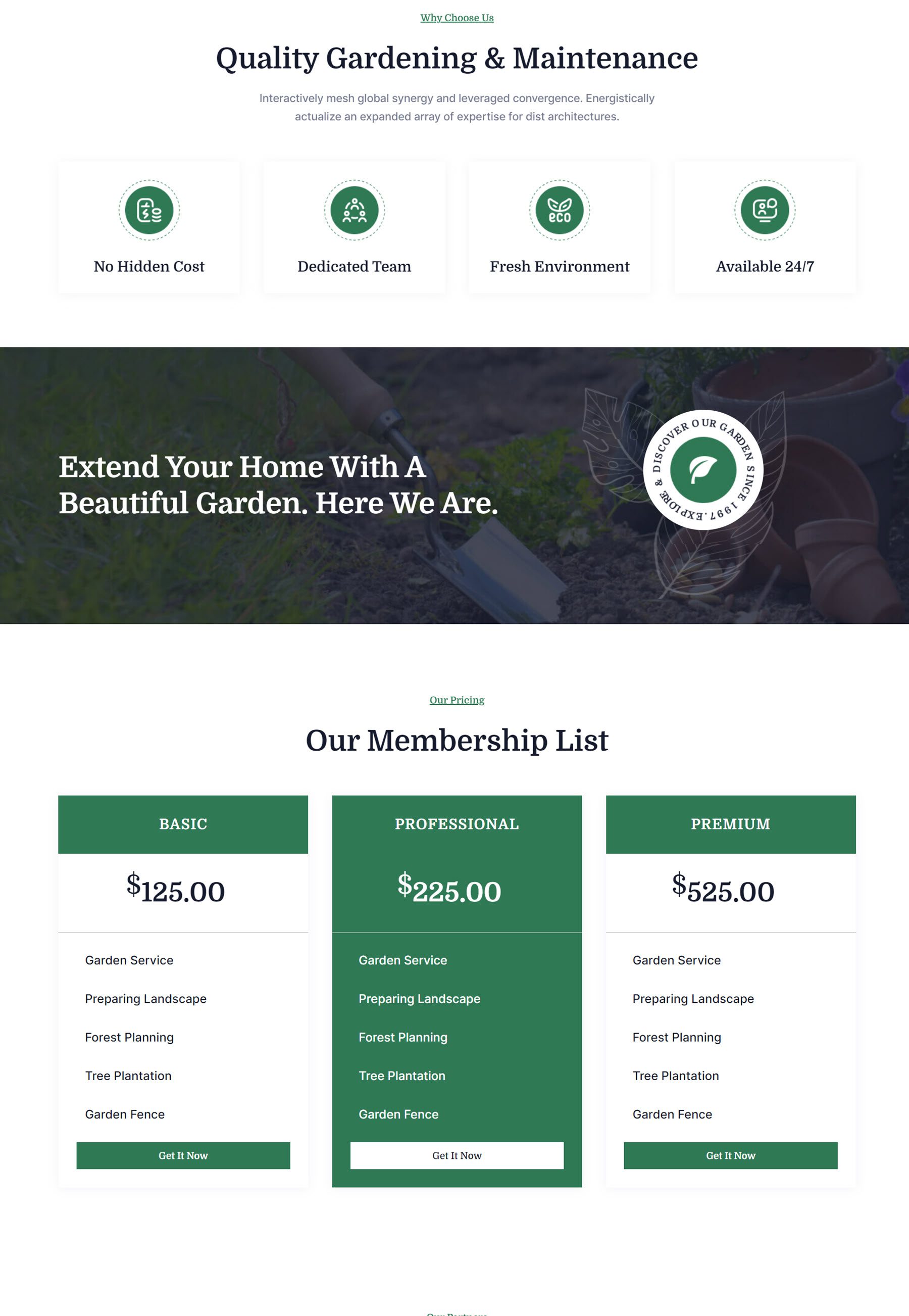 Halaman Beranda Tata Letak Situs Web Divi Essential Garden 2