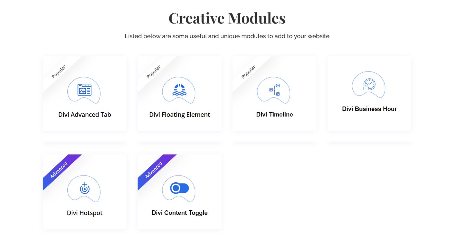 Modul Kreatif Esensial Divi