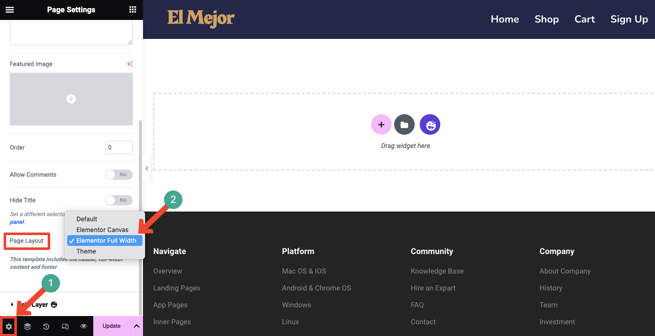 Harika Cadılar Bayramı Açılış Sayfası Fikirleriyle Cadılar Bayramı Web Sayfası Nasıl Tasarlanır 4 Open the page with Elementor full width