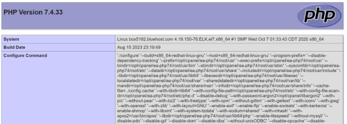 Php kurulum ayrıntılarını görüntüle View php installation details