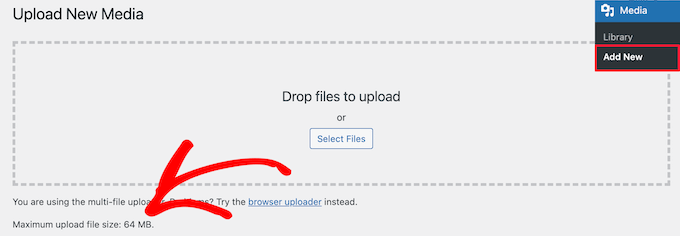 Mevcut dosya yükleme boyutu sınırını kontrol edin Check current file upload size limit