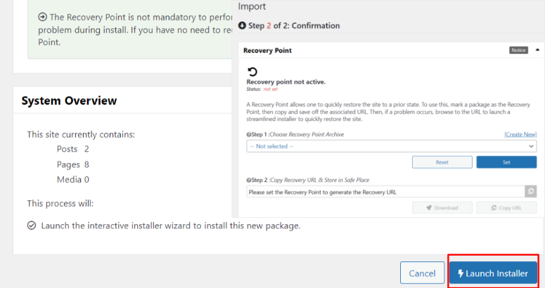 duplicator-restore-site - IsItWP - Rilevatore di temi WordPress gratuito duplicator restore site