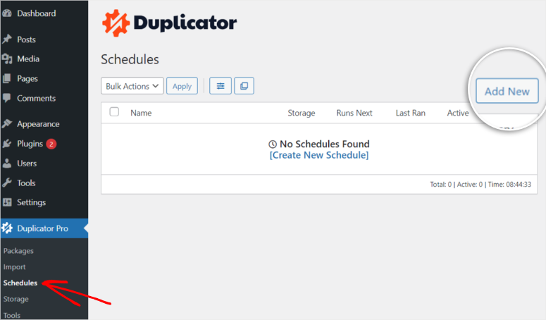 duplicatore-creazione-di-backup-programmato - IsItWP - Rilevatore di temi WordPress gratuito duplicator scheduled backup creation