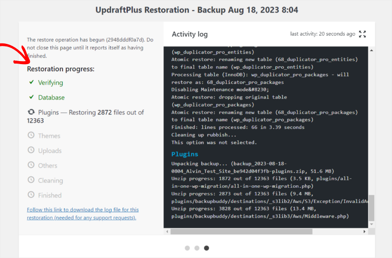 updraftplus-restoration-wizard - IsItWP - Rilevatore di temi WordPress gratuito updraftplus restoration wizard