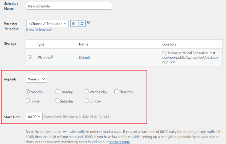 duplicator-scheduled-backup - IsItWP - Rilevatore di temi WordPress gratuito duplicator schedule backup