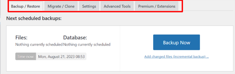 updraftplus-menu - IsItWP - Rilevatore di temi WordPress gratuito updraftplus menu