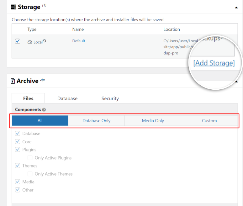 duplicator-backup-setup - IsItWP - Rilevatore di temi WordPress gratuito duplicator backup setup