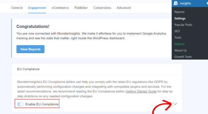 Ver configurações de conformidade da UE View EU compliance settings