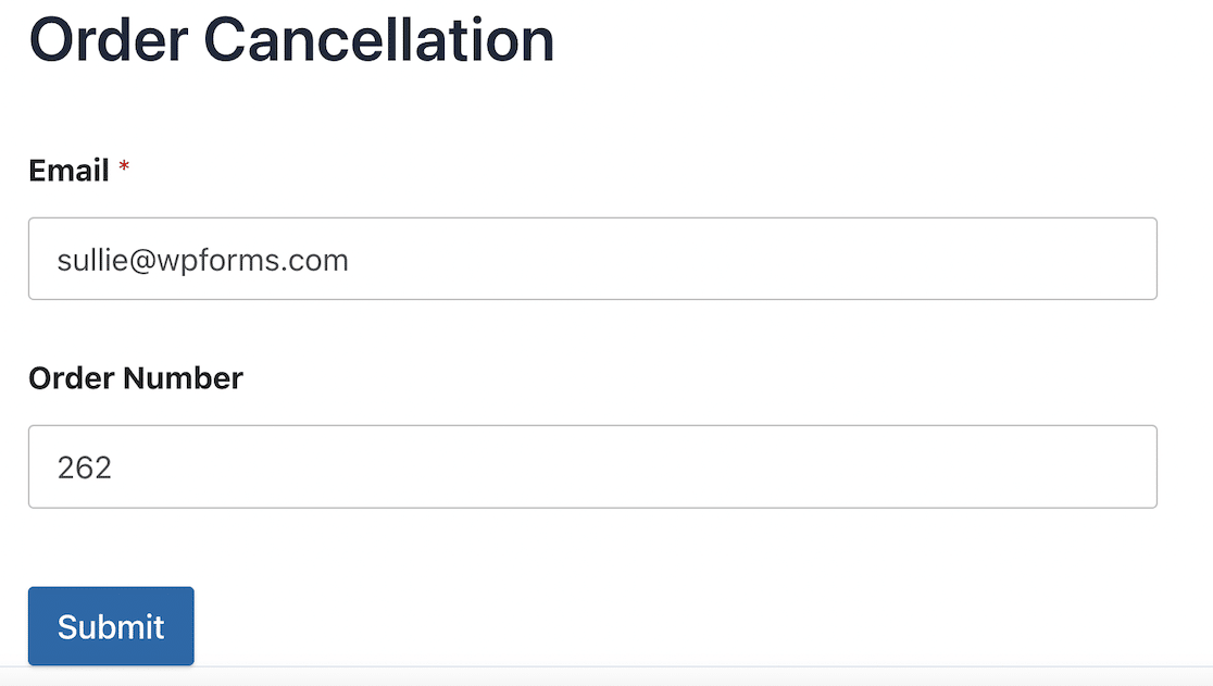 test order cancellation form
