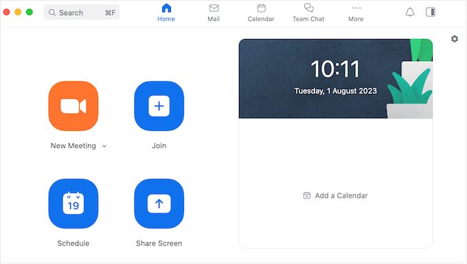 Aplikasi desktop Zoom The Zoom desktop app