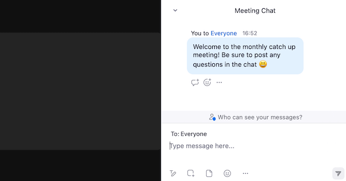 Menggunakan emoji dalam obrolan teks dan saluran Using emojis in text chats and channels