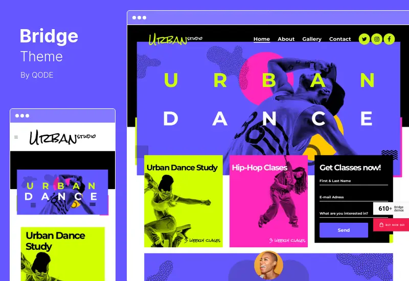 Bridge Theme - Tema WordPress multifuncțională creativă