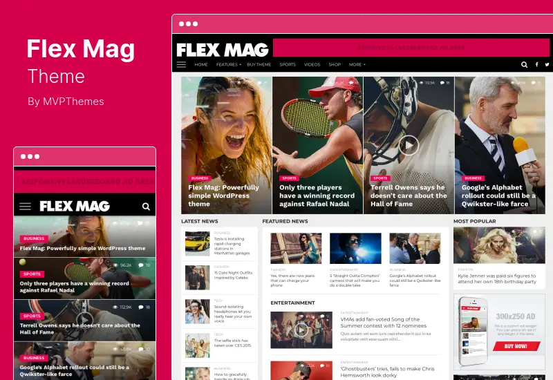 Motyw Flex Mag - responsywny motyw WordPress z wiadomościami