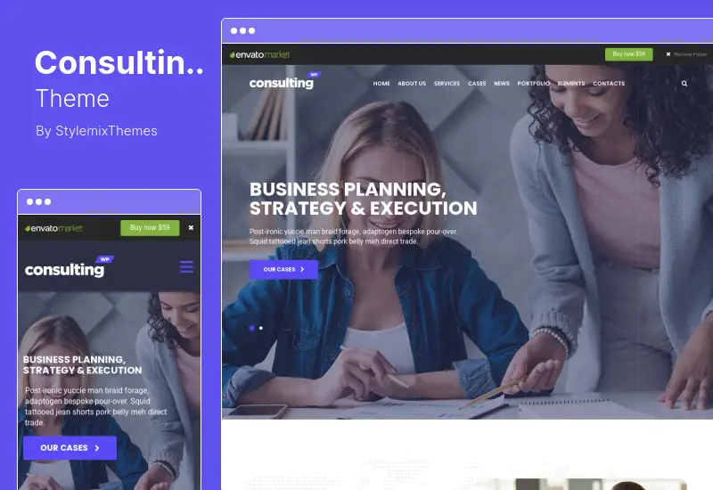 Danışmanlık Teması - İşletme, Finans WordPress Teması