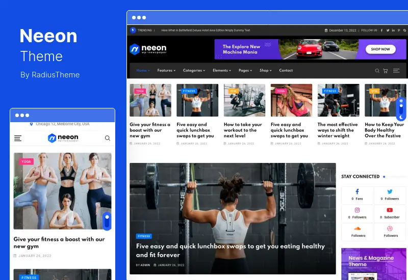 Tema Neeon - Tema WordPress Majalah Berita