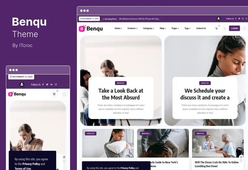 Tema Benqu - Tema WordPress Majalah Berita