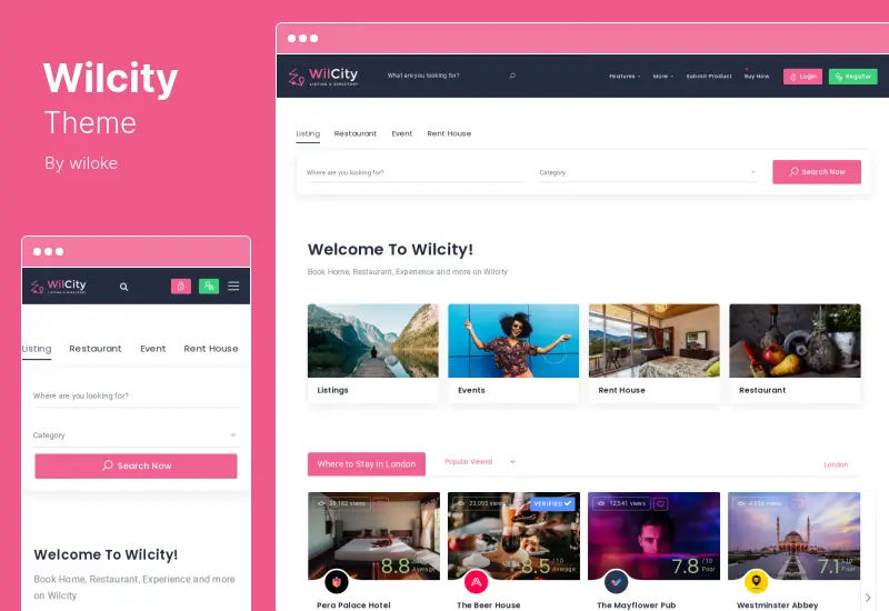 Tema Wilcity - Tema WordPress Daftar Direktori
