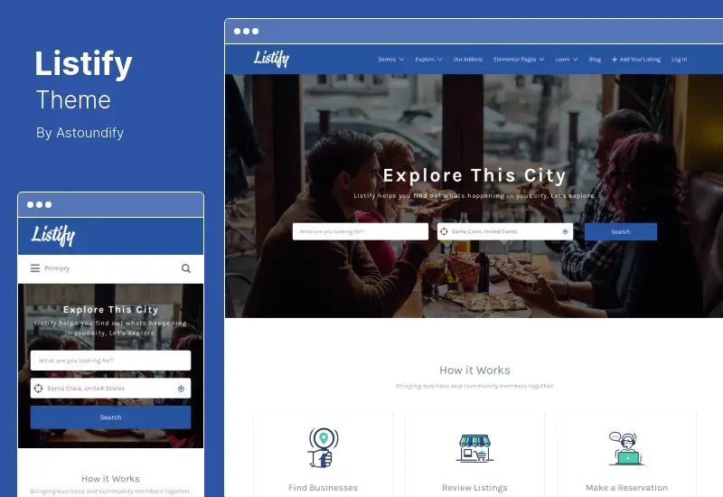 Listify Theme - Tema WordPress Direktori & Daftar Bisnis