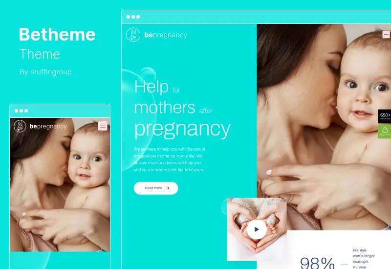 Tema Betheme: tema WordPress e WooCommerce multiuso reattivo