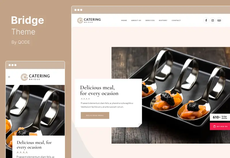 Tema Bridge: tema WordPress multiuso creativo