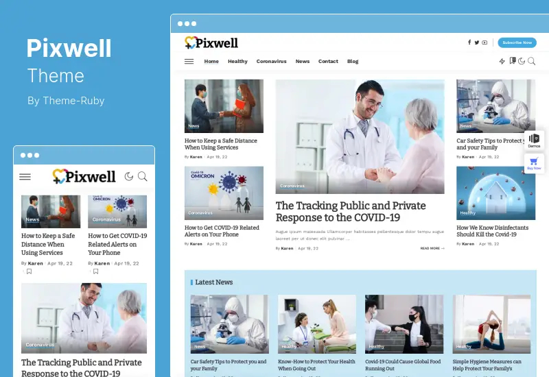 Pixwell 테마 - 현대 잡지 WordPress 테마