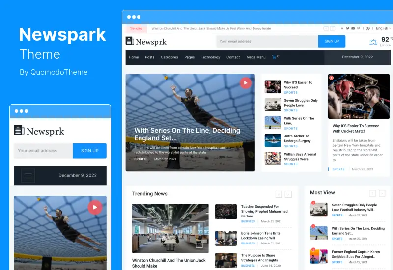 Newsprk 테마 - 신문 WordPress 테마