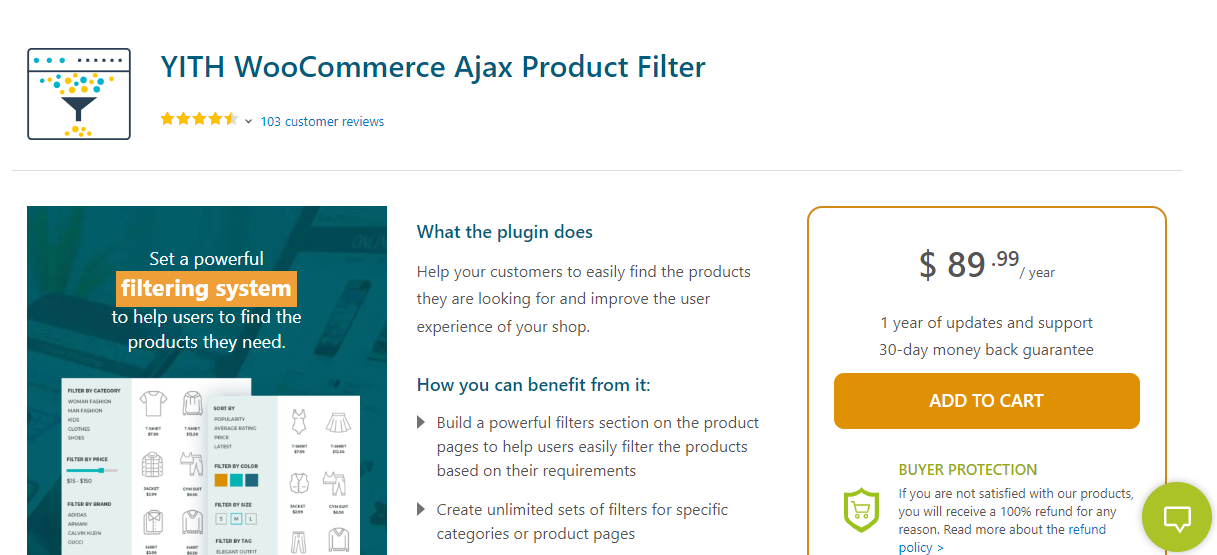 yith filtro de producto ajax