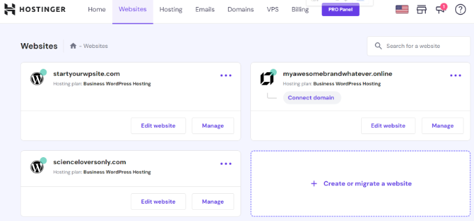 ดูไซต์ที่เพิ่งเพิ่มใหม่ของคุณ View your newly added site