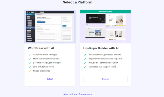 เลือกแพลตฟอร์ม Select a platform