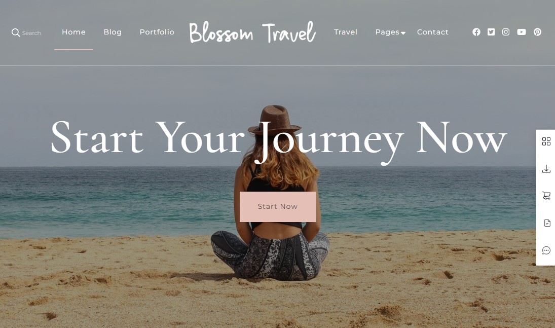 Blossom Travel – Kostenloses WordPress-Theme für Reiseblogs