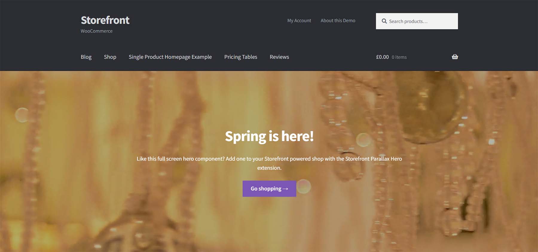 Storefront – Kostenloses WordPress-Theme